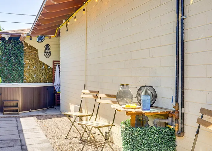 Apartment 2 Mi To Asu With Private Hot Tub In